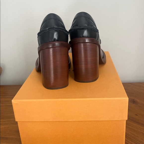 Tod’s heeled pumps loafers leather chunky platform NWB - Picture 8 of 10